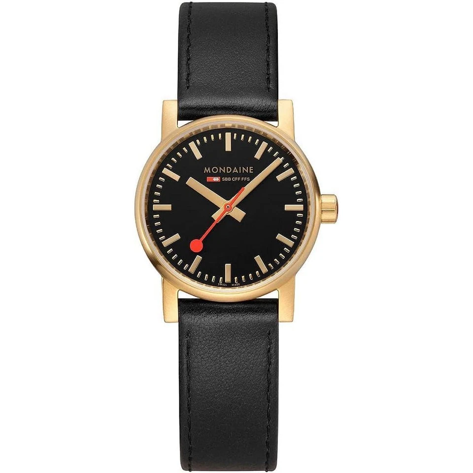 Mondaine Ladies Watch Wristwatch 1 3/16in MSE.30120.LB evo2 Leather