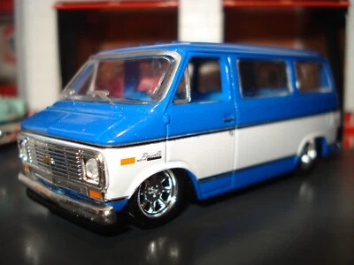 1975 75 CHEVROLET BEAUVILLE PASSENGER WINDOW VAN LIMITED CUSTOM LOWERED 1/64 M2 - Image 1 of 4