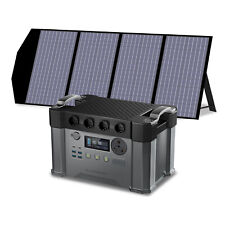 ALLPOWERS Tragbares Kraftwerk 2400W Backup Lithium Batterie mit 140W Solarpanel