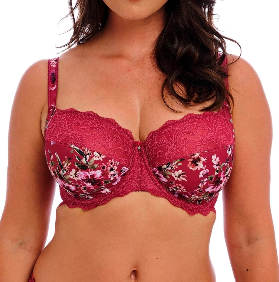 Fantasie Lucia Bra Cherry Red Size 40F Underwired Side Support Balcony 101501 - Image 1 of 4