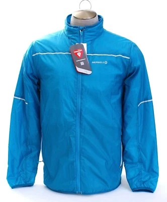 Chaqueta Merrell Turquesa Caneel Bay Aislada Cremallera Frontal Embalable Para Hombre Nueva Con Etiquetas Foto 1 de 4