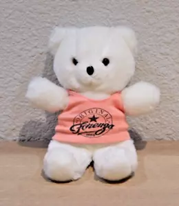 Applause Original Forenza White Teddy Bear Plush 9" Stuffed Baby Vintage 1986 - Picture 1 of 9