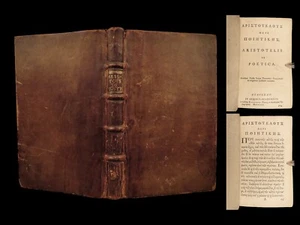 1745 ARISTOTLE Poetics Greek Literature Philosophy Goulston Glasgow Scotland - Picture 1 of 19