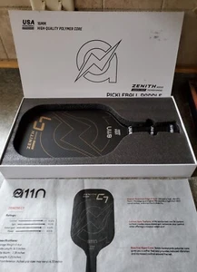 A11N Zenith 16mm Carbon Fiber Thermoforming C7 Pickleball Paddle  - Picture 1 of 7