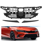 Front Upper Grille w/Eyelid Molding For Honda Civic Hatchback 2022 2023 2024