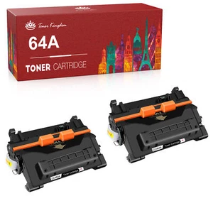 2 Black Compatible with HP CC364A 64A Toner LaserJet P4014dn P4015n P4015x P4515 - Picture 1 of 6