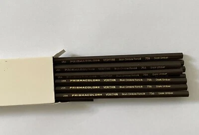 Prismacolor Verithin Dark Umber 756 (02463) 1 Dozen - Image 1 of 3