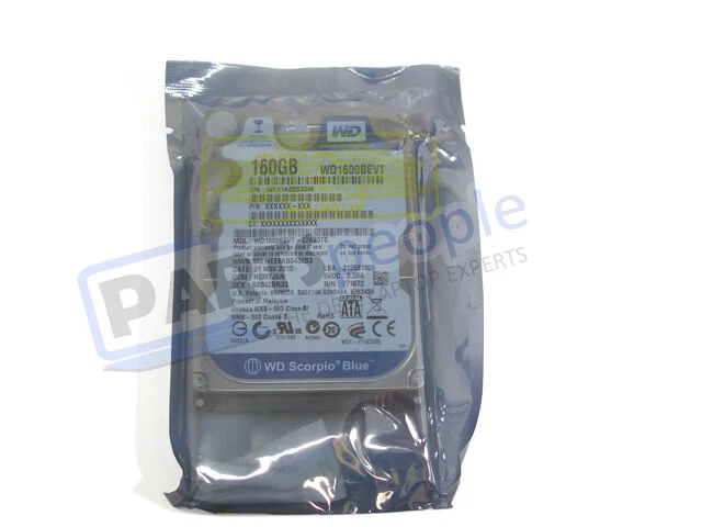 WD1600BEVS Western Digital WD Scorpio Blue 160GB 5400RPM SATA 2.5" - Image 1 of 1