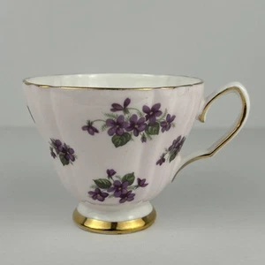 Colclough Bone China Teetasse lila Blumen Ridgway Potterie Made in England - Bild 1 von 9