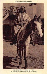 Chile - Patagonia - Cacique a caballo - Ed. Missions Salésiennes (Misiones Sales - Picture 1 of 2