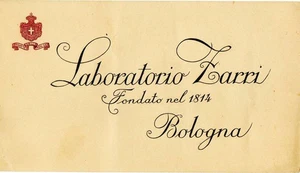 2595 BOLOGNA LABORATORIO ZARRI BIGLIETTO - Picture 1 of 1