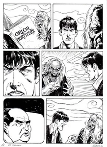 GIGI SIMEONI  Tavola originale Dylan Dog n.427 "La Vita e il suo contrario" p.86 - Picture 1 of 1