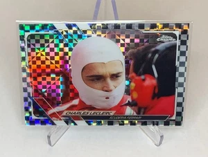 2021 Topps Chrome F1 Charles LeClerc Checker Flag Refractor #25 - Picture 1 of 2
