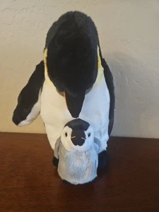 Russ Yomiko Classics MOMMY & BABY PENGUIN 12" Plush Stuffed Animal - Picture 1 of 5