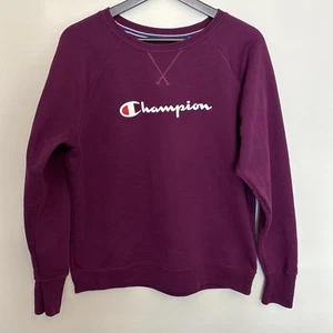 Champion Sweatshirt with Spell Out Logo Maroon Size L - Bild 1 von 15
