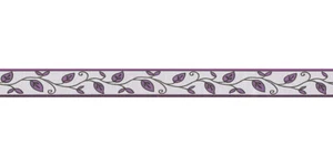 Tapetenbordüre Borte Blätter weißgrau lila selbstklebend 2622-26 (48,64€/1qm) - Bild 1 von 2