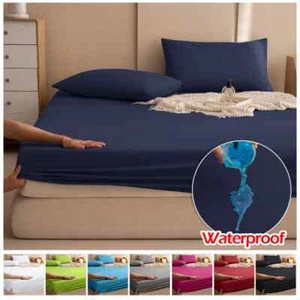 Fundas Colchón Ajustables Cama Sábanas Ajustables con Banda Elástica Sin Fundas de Almohada - Imagen 1 de 32