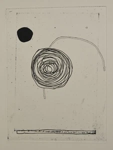 Jürgen Partenheimer / aguafuerte / firmado a mano / Griffelkunst 242 A 4 - Imagen 1 de 3