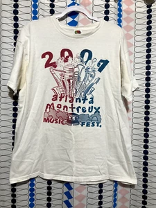 T-shirt Atlanta Montreux Music Fest 2001/Crosby Stills Nash Chastain XL VINTAGE Y2K - Foto 1 di 6