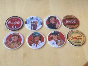 Colección de gorras de Coca Cola, 8 tapas. 1,2,3,4,5,6,7,8. Cartón. Serie 2. - Imagen 1 de 6