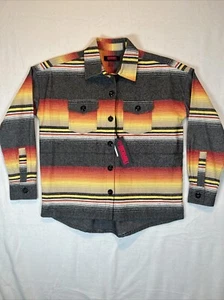 Rock & Roll Denim Ladies Western Sunset Boxy Shacket NWT Ladies Small - Picture 1 of 10
