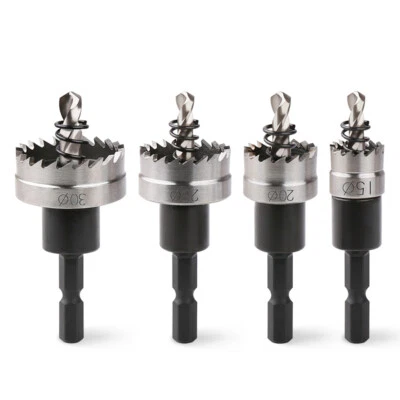 VERSERY Ø 12-60 mm HSS Lochsäge Edelstahl Lochsäge Metalll Bohrkrone Kernbohrer
