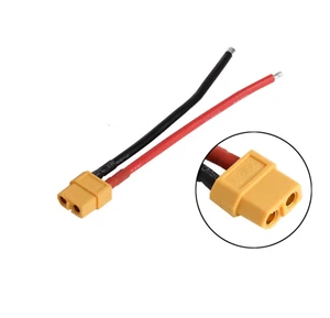 Femenino XT60 Conector Coleta Silicona Cable 100mm 14AWG RC Lipo Batería GB - Imagen 1 de 4