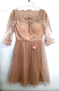 Chi Chi London Tulle Embroidered Dress Baroque Size  UK12 EUR40 US8 - Picture 1 of 7