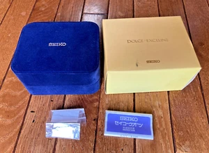 SEIKO Dolce Exceline Watch Small Box with Manual and frame #e02 - Picture 1 of 8