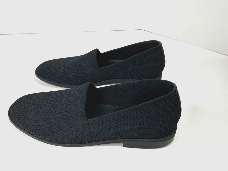 Mocasín elástico Eileen Fisher Demi para mujer 8 negro tejido minimalista oficina Foto 1 de 4