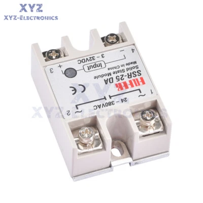 1-10PCS SSR-25DA Solid State Relay Module 25A DC 3V-32V Input AC 24V-380V Output - Image 1 of 4