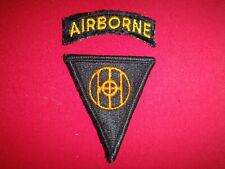 Lot Of 2 US Army Patches: AIRBORNE Arc + US 83rd INFANTRY Division Patch