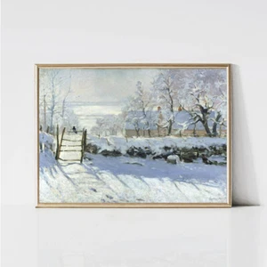 Magpie, Claude Monet Painting Poster Premium Quality Choose your Size - Picture 1 of 3