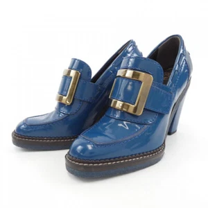 Roger Vivier Gr. 36,5 Damen Mandel Zehenpartie Schnalle Leder Halbschuhe Pumps in Blau - Bild 1 von 6