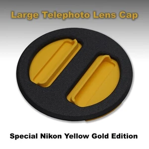 Custom Gold Edition Lens Cap for Nikon NIKKOR AF-S 300mm f/2.8 - 108mm Version - Picture 1 of 2