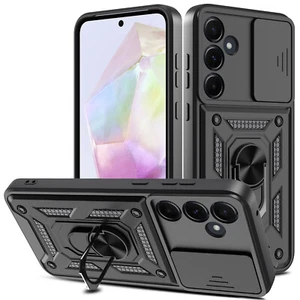 For Samsung Galaxy A35 5G Magnetic Phone Case Cover Ring Stand+Tempered Glass US - Picture 1 of 63