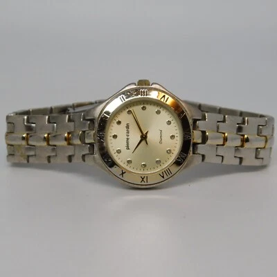 pierre cardin PCD4031TC Diamond Quartz Analog Women's Watch Sz. 7" New Battery - Image 1 of 4