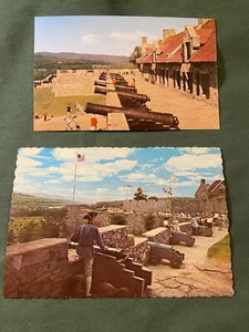 VINTAGE LOT OF 2 FORT TICONDEROGA  NEW YORK  POSTCARD - Picture 1 of 1