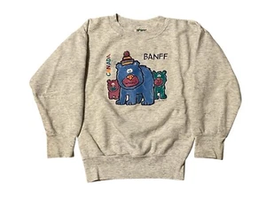 Vintage Banff Canada Souvenir Sweatshirt Boys Girls Size 4 Unisex Bears 1990s? - Picture 1 of 9
