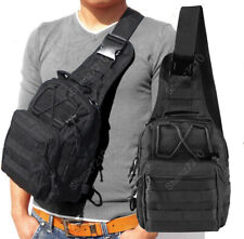 Outdoor Mens Backpack Tactical Sling Shoulder Bag Molle Chest Pack Travel Hiking