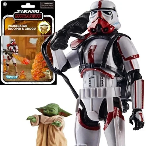 Star Wars | TVC | Deluxe Incinerator Trooper and Grogu | 3.75" Action Figure Cover
