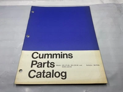 1965 Cummins Parts Catalog HR-175-M NH-220-M NHRS-320-M 967056 - Image 1 of 4