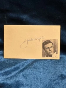 👀Yale Wexler "Johnny Staccato" "Alfred Hitchcock" Signed Auto 3x5 Index Card👀 - Picture 1 of 2