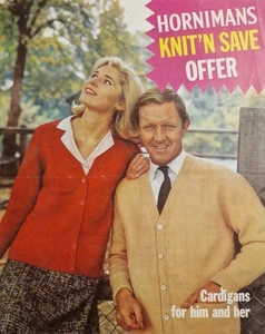 Vintage Knitting Patterns - Hornimans - His & Her Cardigans - Great Condition - Picture 1 of 2