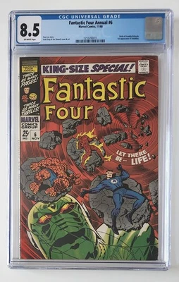 Fantastic Four Annual #6 (Marvel 11/68) CGC 8.5 O/WP Cert: 1255393011 - Image 1 of 4