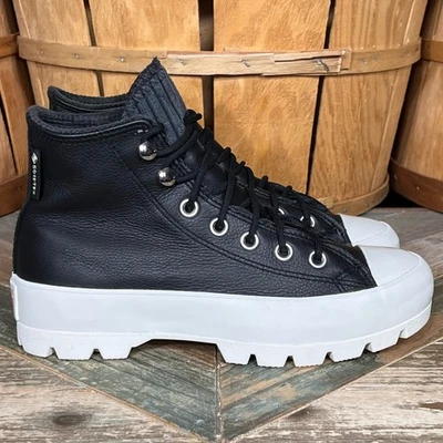 Converse CTAS Lugged Winter Retrograde Gore-Tex Black Leather Boots Womens 6.5 - Image 1 of 4