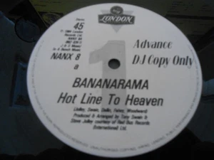 Bananarama - "Hot Line To Heaven / State I'm In" - LONDON 12" Single PROMO - Picture 1 of 2