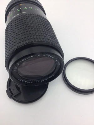 Super Cosina 80-200mm F4.5-5.6 MC Macro Lens Canon FD With Tiffen 52mm Haze-1 - Image 1 of 4