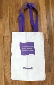 Vintage Walden Books Bookstore Canvas Bag Shoulder Tote Brentano’s - Picture 1 of 3