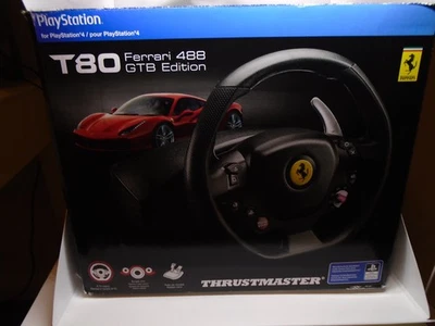 Thrustmaster T80 Ferrari 488 GTB Edition Racing Wheel for Playstation and PC - Image 1 of 3